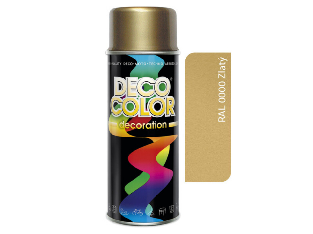 DECO COLOR sprej RAL 0000 zlatý 400 ml
